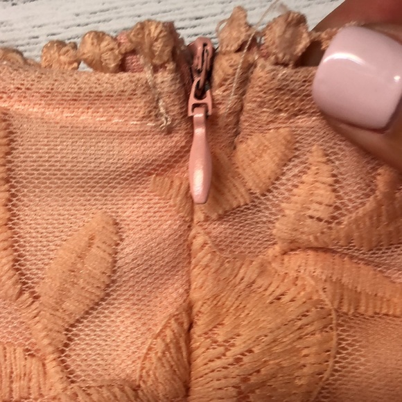 NWOT Embroidery Deep V-Neck Maxi Dress - Picture 6 of 8